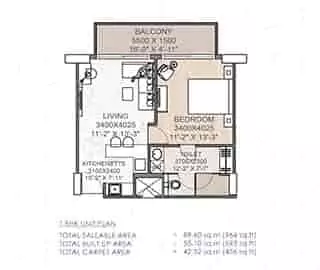 3 BHK Floor Plan